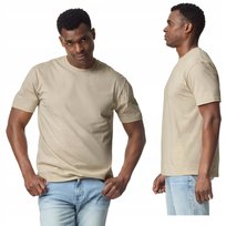 T-shirt koszulka męska BAWEŁNA Light Cotton GILDAN GI3000 BEŻ Piaskowy XL GILDAN