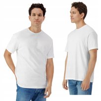 T-shirt koszulka męska BAWEŁNA Light Cotton GILDAN GI3000 BIAŁA 2XL GILDAN