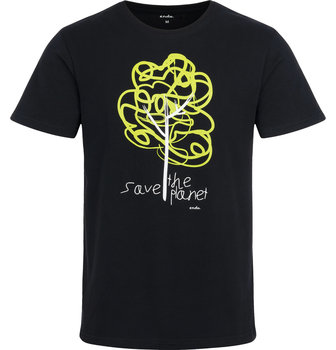 T-shirt Koszulka Męska  Bawełna Save The Planet  M  nadrukiem Czarna   Endo - Endo