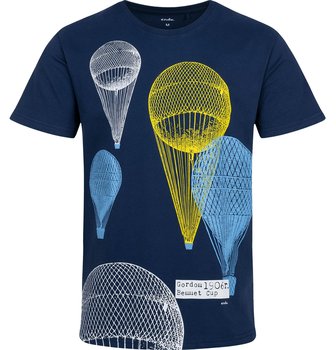 T-shirt Koszulka męska  bawełniana Granatowy  L Balony Balon Nadruk Endo - Endo
