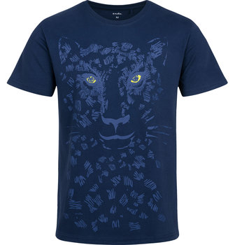 T-shirt Koszulka męska  bawełniana Granatowy XXL Puma z nadrukiem Endo - Endo
