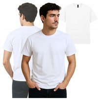 T-SHIRT Koszulka męska biała GILDAN z Krótkim Rękawem 100% Bawełna r. L GILDAN