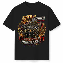 T-SHIRT KOSZULKA MĘSKA NA 50 URODZINY ŚMIESZNA LICZNIKU SILNIK PREZENT XL Inna marka