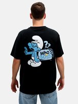 T-Shirt Koszulka Męska Oversize Czarna Smerfy Org Ważniak Boss M inna (Inny)