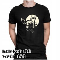 T-SHIRT KOSZULKA MĘSKA STREETWEAR HALLOWEEN HORROR NIETOPERZ KSIĘŻYC S