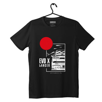 T-shirt koszulka Mitsubishi Lancer Evo X czarna-L - producent niezdefiniowany