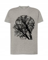 T-Shirt koszulka nadruk Drzewo twarz myśli r.XXL
