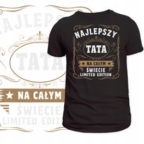 T-Shirt Koszulka Nadruk Najlepszy Tata Na Świecie Limited Dzień Ojca Xl Szumila