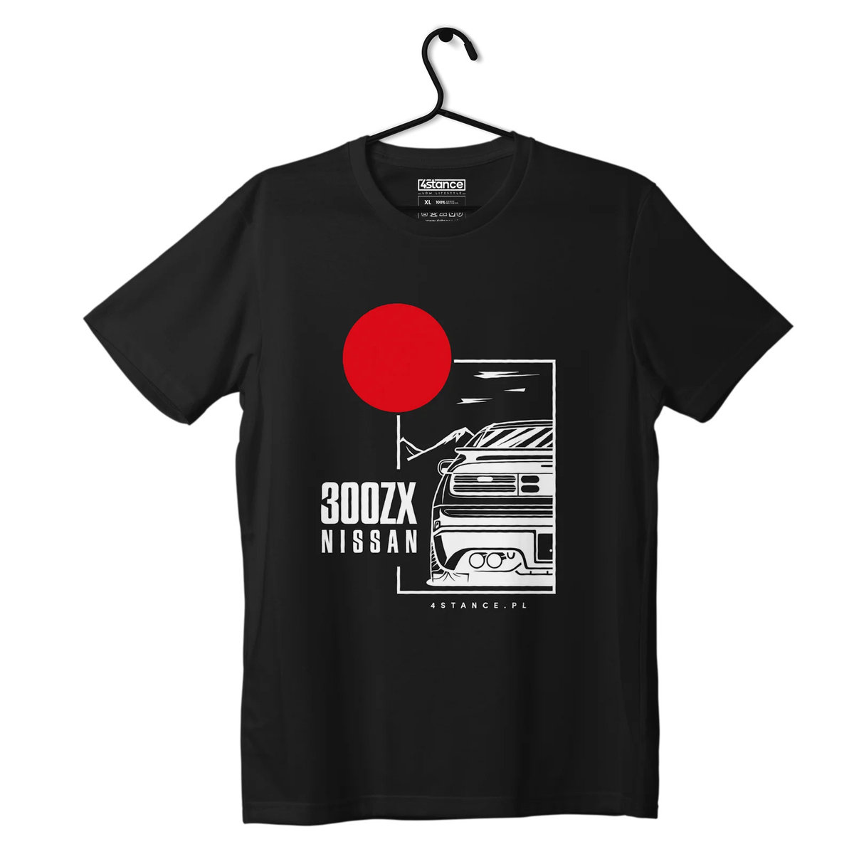 Zdjęcia - Odzież motocyklowa Nissan T-shirt koszulka  300ZX czarna-4XL 