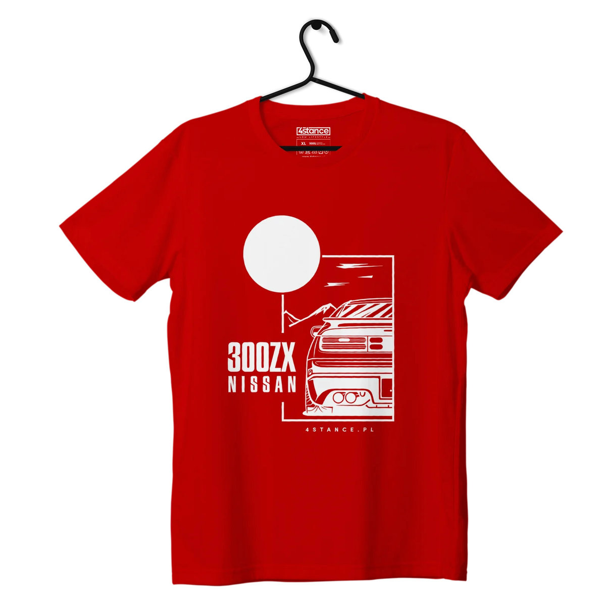 Zdjęcia - Odzież motocyklowa Nissan T-shirt koszulka  300ZX czerwona-3XL 