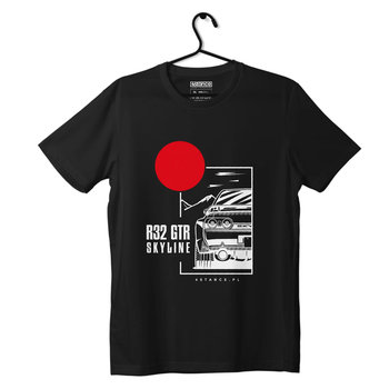 T-shirt koszulka Nissan Skyline 32 GTR czarna-4XL - producent niezdefiniowany