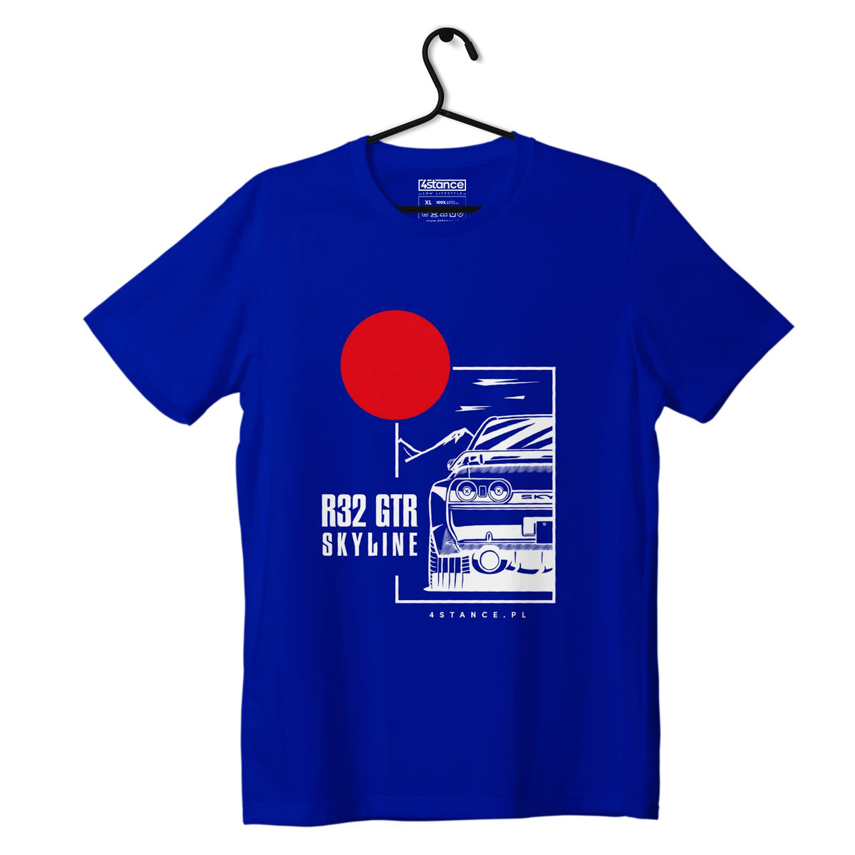 Zdjęcia - Odzież motocyklowa Nissan T-shirt koszulka  Skyline 32 GTR niebieska-L 
