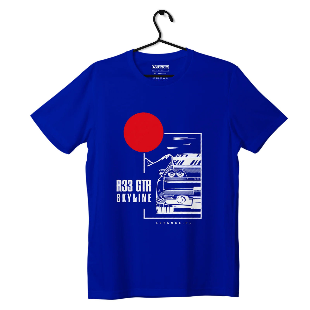 Zdjęcia - Odzież motocyklowa Nissan T-shirt koszulka  Skyline 33 GTR niebieska-3XL 