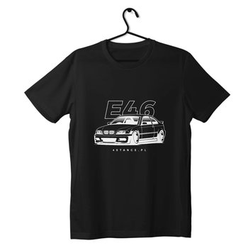 T-shirt koszulka przód BMW E46 czarna-XL - producent niezdefiniowany