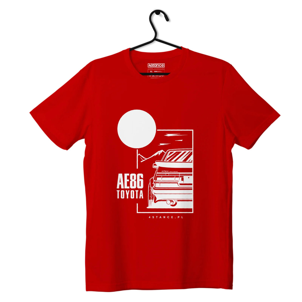 Фото - Мотоодяг Toyota T-shirt koszulka  AE86 czerwona-M 