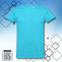 T-Shirt Koszulka uniwersalna bez nadruku błękitna rozmiar XL 100% bawełna Inna marka