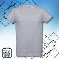 T-Shirt Koszulka uniwersalna bez nadruku jasnoszara rozmiar L 100% bawełna Inna marka