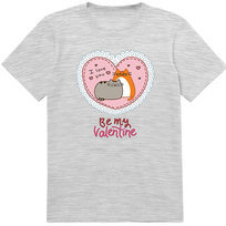 T-SHIRT KOSZULKA WALENTYNKI BE MY VALENTINE PUSHEEN CAT 140 PREZENT JAKOŚĆ