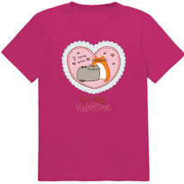 T-SHIRT KOSZULKA WALENTYNKI BE MY VALENTINE PUSHEEN CAT 140 PREZENT JAKOŚĆ