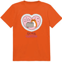T-SHIRT KOSZULKA WALENTYNKI BE MY VALENTINE PUSHEEN CAT 152 PREZENT JAKOŚĆ