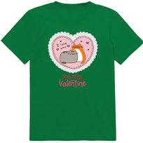 T-SHIRT KOSZULKA WALENTYNKI BE MY VALENTINE PUSHEEN CAT 152 PREZENT JAKOŚĆ