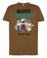 T-Shirt KoszulkaNajlepszy Informatyk Imię S