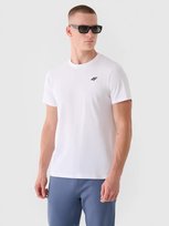 T-shirt męski 100% bawełna 4F 4FWMM00TTSHM2256-10S Biały 4F