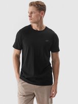 T-shirt męski 100% bawełna 4F 4FWMM00TTSHM2256-20S Czarny 4F