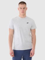 T-shirt męski 100% bawełna 4F 4FWMM00TTSHM2256-27M Szary 4F