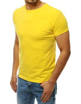 T-shirt męski bez nadruku żółty Dstreet RX4194-L - Inna marka