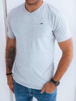 T-shirt męski gładki szary Dstreet RX5315-M - Inna marka