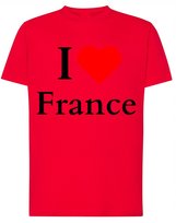 T-Shirt męski I Love France Kocham Francje Prezent r.M Inna marka