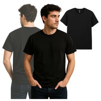 T-SHIRT MĘSKI koszulka męska czarna GILDAN przewiewna 100% Bawełna r. XL GILDAN