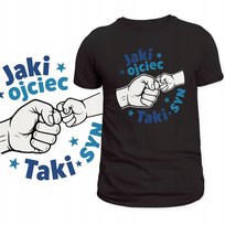 T-Shirt Męski Koszulka Nadruk Jaki Ojciec Taki Syn Prezent Dzień Ojca Xl Szumila