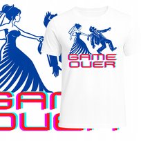 T-Shirt Męski Koszulka Nadruk Na Wieczór Kawalerski Game Over Hit M Szumila