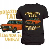 T-Shirt Męski Koszulka Nadruk Odjazdowy Tata Auto Prezent Na Dzień Ojca Xl Szumila