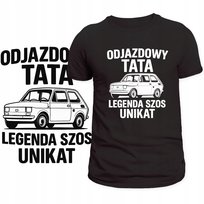 T-Shirt Męski Koszulka Nadruk Odjazdowy Tata Auto Prezent Na Dzień Ojca Xxl Szumila