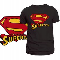 T-Shirt Męski Koszulka Nadruk Supertata Bohater Prezent Na Dzień Ojca Xxl Szumila