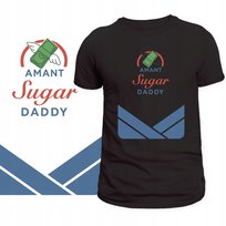 T-Shirt Męski Koszulka Śmieszny Nadruk Sugar Daddy Prezent Dzień Ojca M Szumila