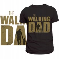 T-Shirt Męski Koszulka Super Nadruk The Walking Dad Prezent Dzień Ojca L Szumila