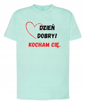 T-Shirt męski nadruk Dzień Dobry KOCHAM CIĘ r.L - Inna marka