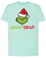 T-Shirt męski nadruk Grinch Squad Boże Narodzenie Prezent Świąteczny r.L