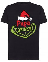 T-Shirt męski nadruk Grinch Świąt Nie Będzie Tata Grinch Prezent r.XL