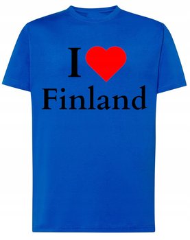 T-Shirt męski nadruk I Love Finland Kocham Finlandie Skandynawia r.XXL - Inna marka