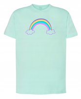 T-Shirt męski nadruk kolorowa Tęcza r.XL