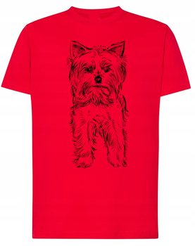 T-Shirt męski nadruk pies Yorkshire terrier r.XS - Inna marka