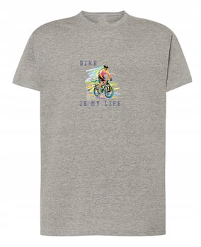 T-Shirt męski nadruk Rower Logo r.S - Inna marka