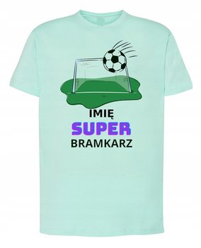 T-Shirt męski nadruk Super Bramkarz + Imię r.XXL - Inna marka