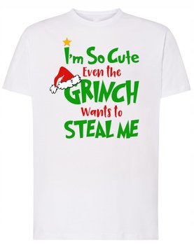 T-Shirt męski nadruk Święta Grinch Jestem taki piękny Prezent r.L - Inna marka