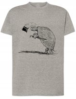 T-Shirt męski nadruk żółw kapelusz r.XXL